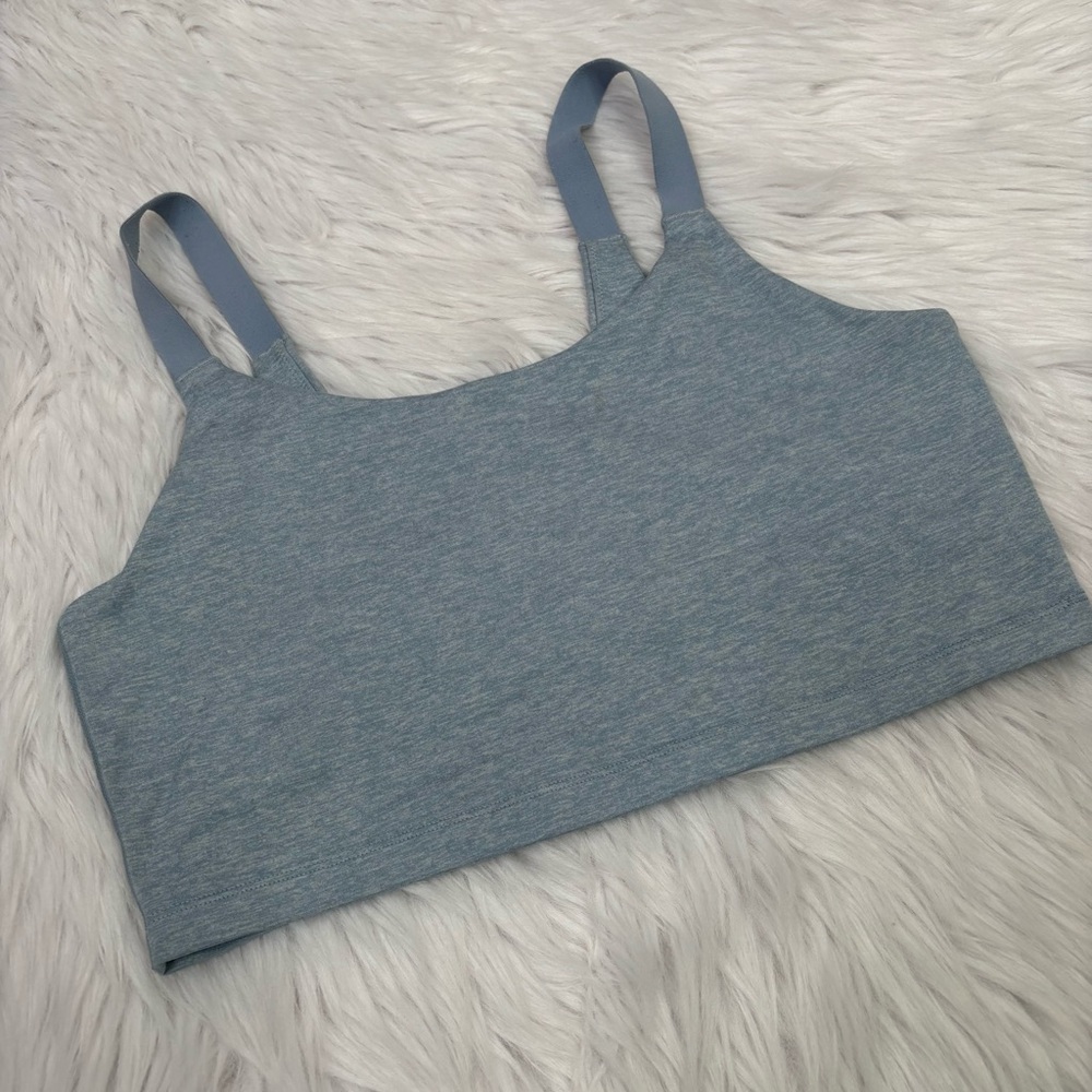 Aerie‎ The Hugger Recharge Least Support Sports Bra Light Heather Blue Medium